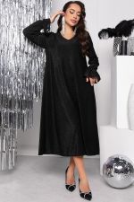 Платье "Натали" (мерцающий черный) П7717 LT Collection (Акция)