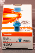 Osram 1.2W 12V Панель приборов - светло-голубой (Закругленный цоколь) (1шт.)
