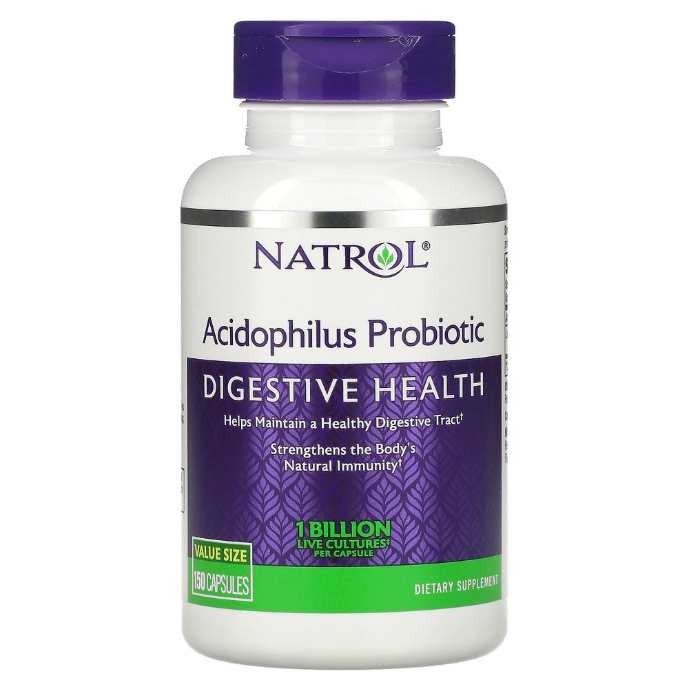 Natrol, Пробиотик Acidophilus , 1 млрд., 150 капсул