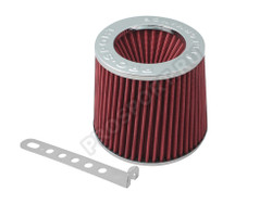 Фильтр воздушный нулевого сопротивления TORNADO, красный/хром D70мм