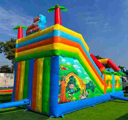 Коммерческий надувной батут «Приключение в мире животных 3», 8*4*5 м.