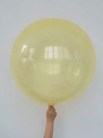S шар гигант 24"/60 см, кристалл прозрачный желтый (БГ-90)
