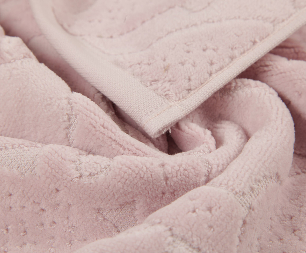 Элитные полотенца махровые Барокко розовая пудра от Luxberry Португалия