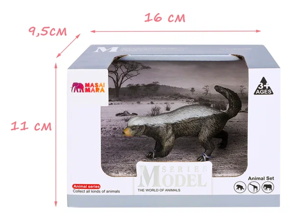 Игровой набор Masai Mara Мир диких животных: барсук медоед