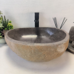 Раковина из речного камня RS-63690 (49*42*16) 0122