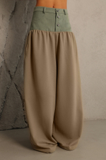 Брюки комбинированные