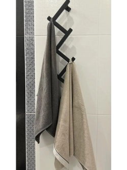 Вешалка настенная для прихожей Елка черная