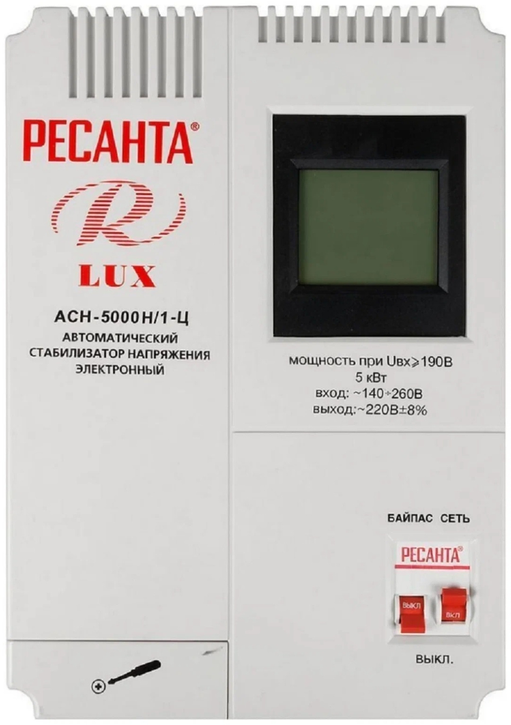 Стабилизатор напряжения Ресанта LUX АСН-5000Н/1-Ц