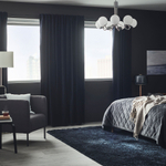 Комплект штор IKEA SANELA (САНЕЛА), Темно-синий, 140x250 см, 2 шт