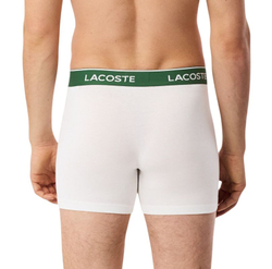 Боксерки теннисные Lacoste Cotton Stretch Brief 3P - black/grey/white