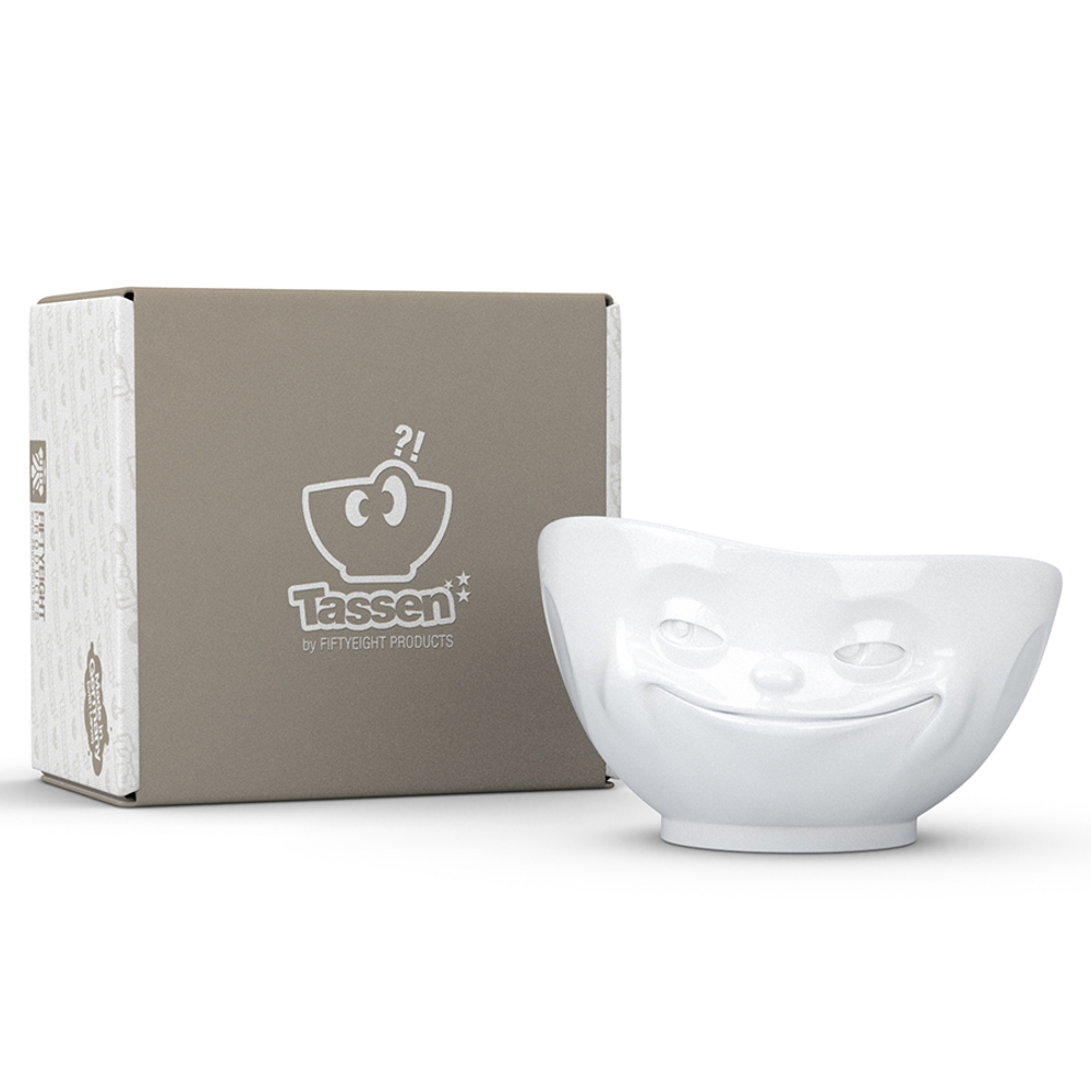 Чаша tassen grinning, 1 л, белая