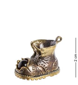 AM-1339 Фигурка «Старый Башмачок» (латунь, янтарь)