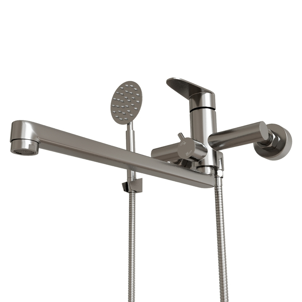 Смеситель для ванны и раковины 35k MIXLINE MLSS-02 НЕРЖ