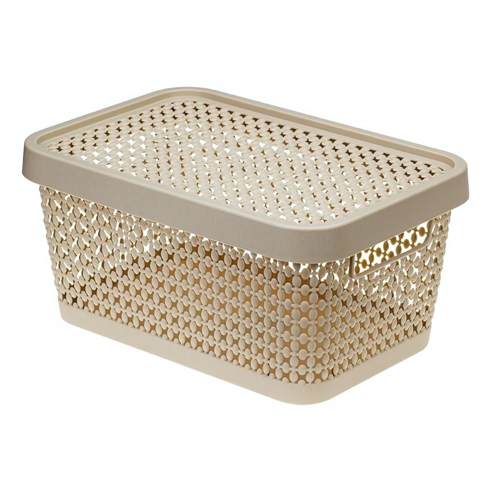 Коробка для хранения с крышкой "Пирула" 4,5л 267х183х125мм М2348