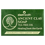 Zion Health, Кусковое мыло из древней глины с маслом чайного дерева, без отдушек, 170 г (6 унций)