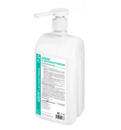 Шелк жидкое мыло антисептическое 1 л дозатор