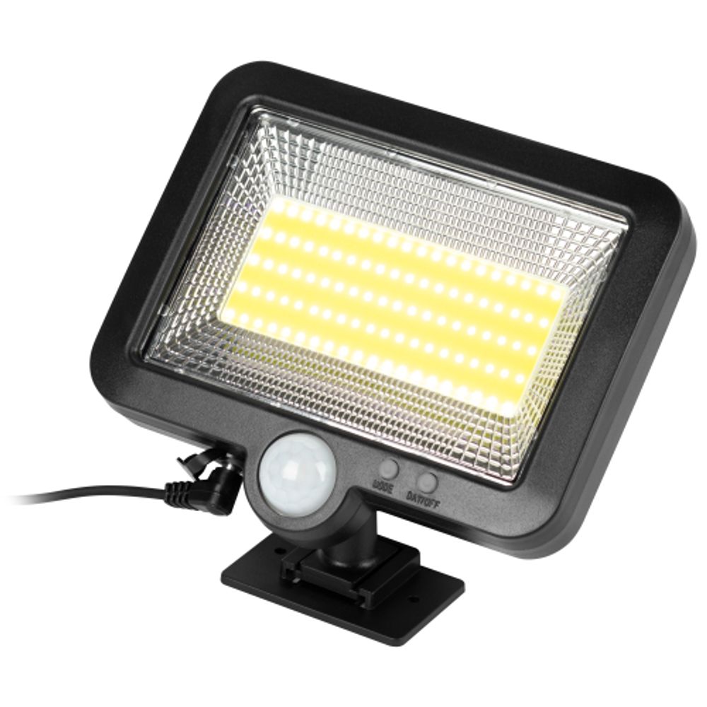 Светильник уличный ЭРА ERAFS025 - 01C фасадный сплит-прожектор на солнечной батарее холодный белый 100 COB LED | Садовые фасадные светильники