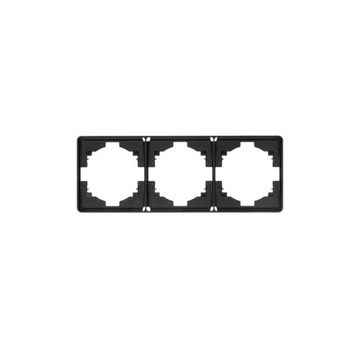 Рамка ROUND 3-постовая оникс KRANZ