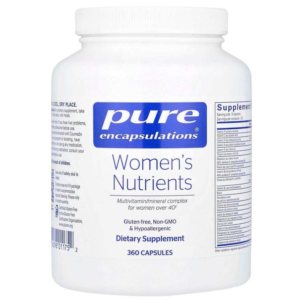 Pure Encapsulations, Питательные вещества для женщин`` 360 капсул