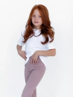 Штаны для девочки клеш трикотажные