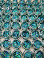 Хлопья - слюда 88808 Аква-изумруд голографик - для литья изделий и творчества