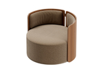 Кресло крутящееся Lagom 800 (бежевый, орех)