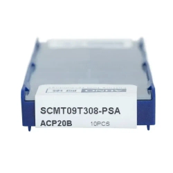 AHNO Пластина токарная твердосплавная ISO SCMT09T308-PSA ACP20B по стали, получистовая (упаковка 10шт) ah40366у