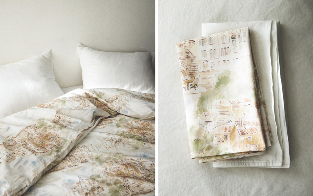 Пододеяльник Zara Home, хлопок 100%, однотонный, 4127/088