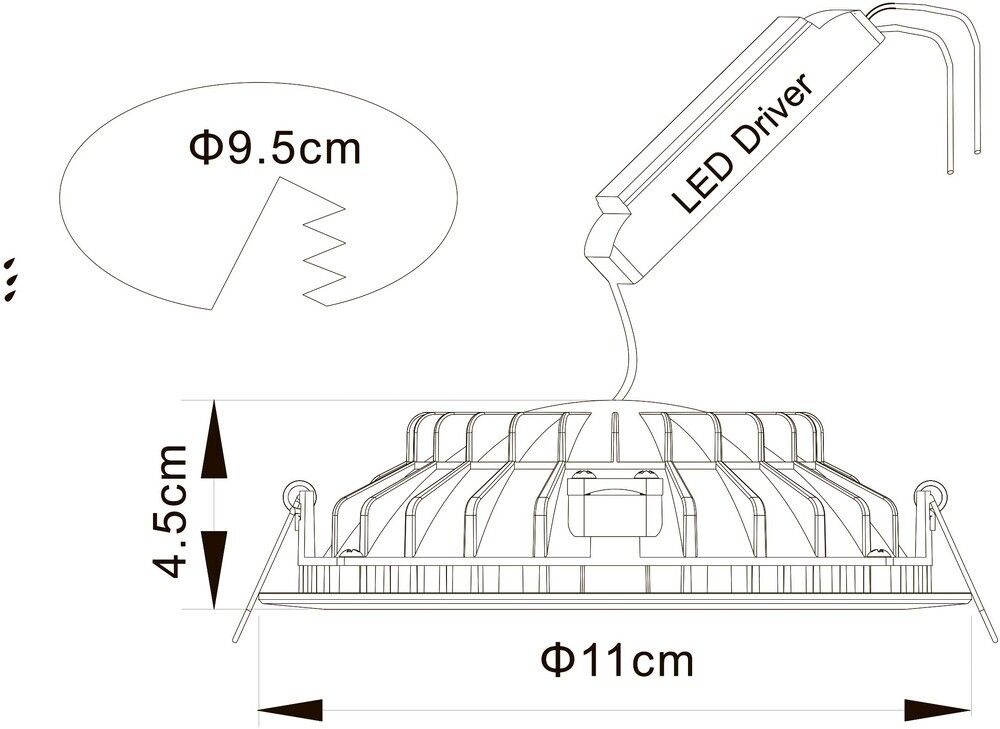 Точечный встраиваемый светильник Arte Lamp
