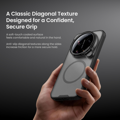 Чехол прозрачный тонированный с MagSafe на Xiaomi 17 Ultra, серия CamShield Prop Magnetic (версия с прозрачной крышкой объектива) от Nillkin