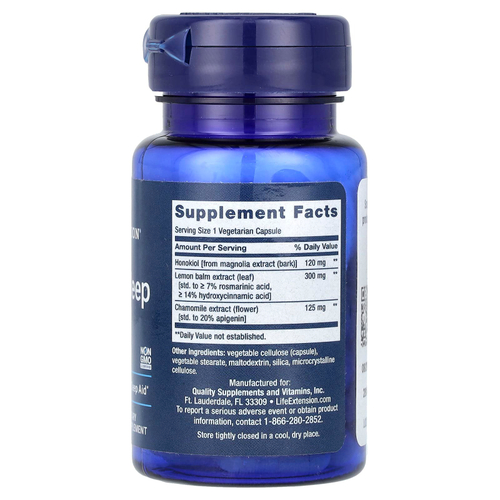 Life Extension, Herbal Sleep PM, 30 вегетарианских капсул