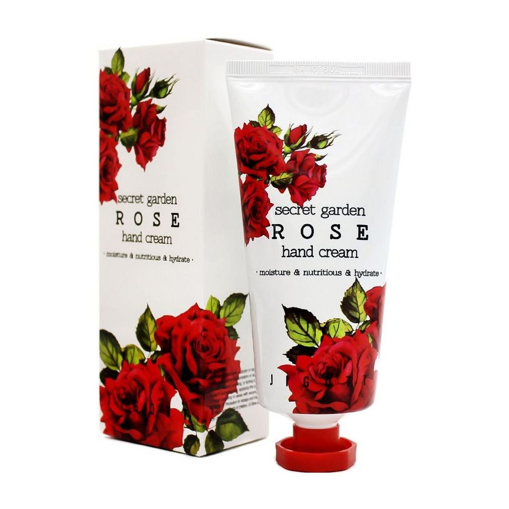 Jigott Secret Garden Rose Крем для рук с экстрактом Розы 100мл
