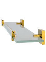 Стеклянная полка для ванной WONZON & WOGHAND POLO, Темное золото (WW-8927-DG)