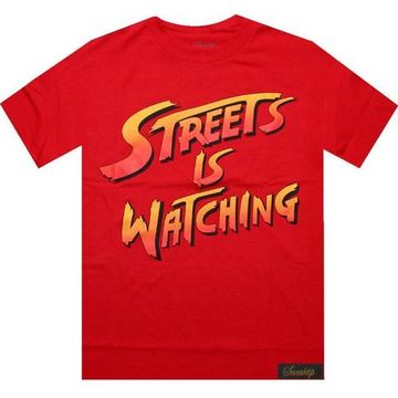 Футболка Sneaktip Streets Is Watching красная