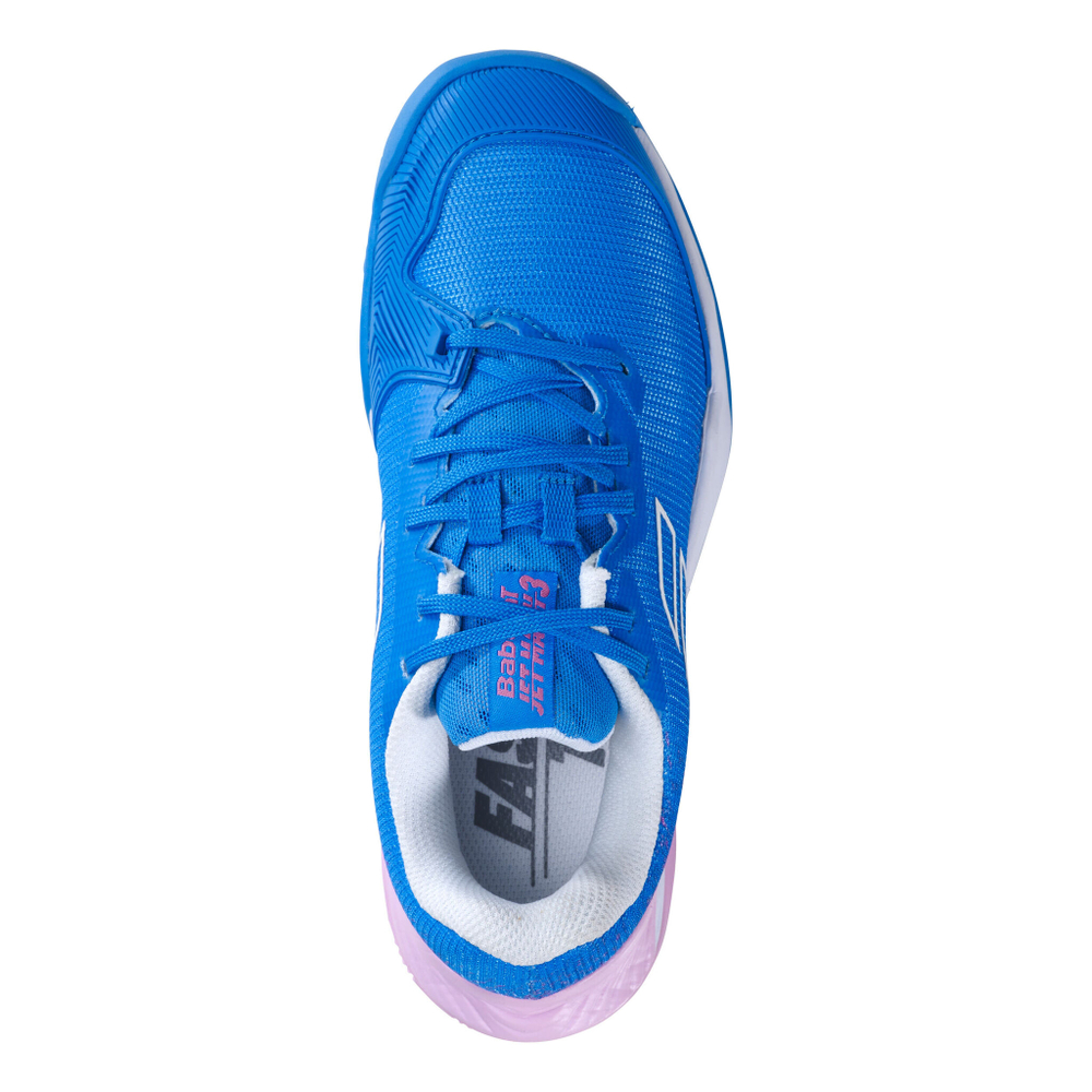 Детские теннисные кроссовки Babolat Jet Mach 3 Clay Court Shoe Kids - Blue, White