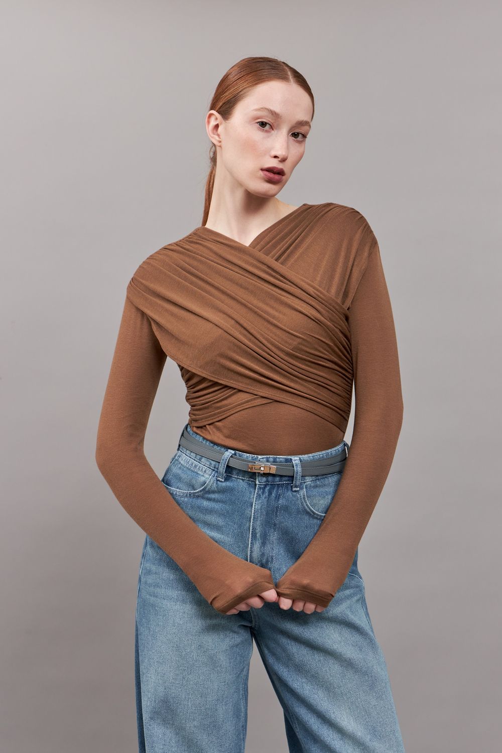 ТОНКИЙ РЕМЕНЬ В ДВА ОБОРОТА D.GREY