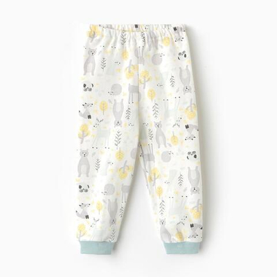 Ползунки(Штанишки) детские, цвет молочный/звери, р. 74 10134538 (Рыжик)