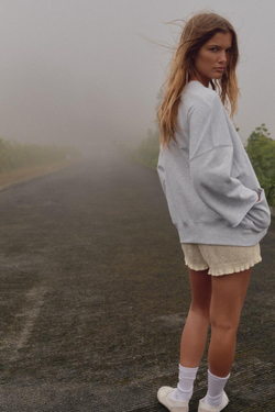 ZARA ТОЛСТОВКА С ЭФФЕКТОМ ПОТЕРТОСТИ, СЕРЫЙ С МЕЛАНЖЕВЫМ ЭФФЕКТОМ