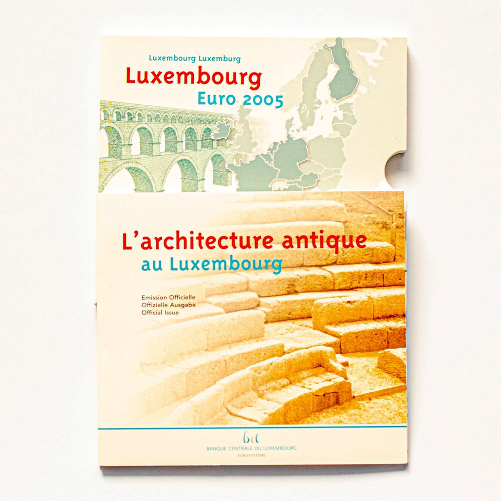 Luxembourg 2005 Year Set + 2 Euro "50th Anniversary of the Birth of Grand Duke Henri & 100th Anniversary of the Death of Grand Duke Adolphe"