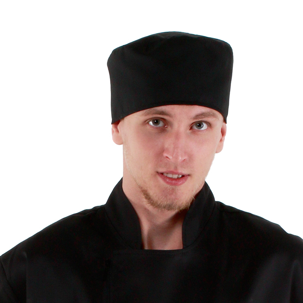 Шапочка повара «Таблетка» чёрная