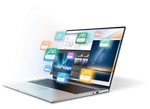 Ноутбук HONOR MagicBook X16 Plus, AMD Ryzen 7 8845HS, Radeon 780M, 32ГБ, 1ТБ SSD, Win 11 Home, Русская раскладка