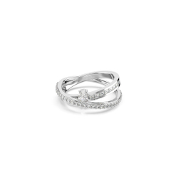 HYPERBOLA:RING 2 ROW WHITE/RHS 60