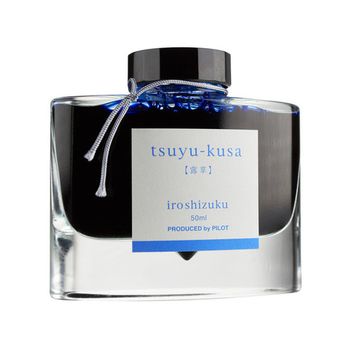 Чернила для перьевых ручек Pilot Iroshizuku Tsuyu-Kusa синие 50мл (INK-50-TS)