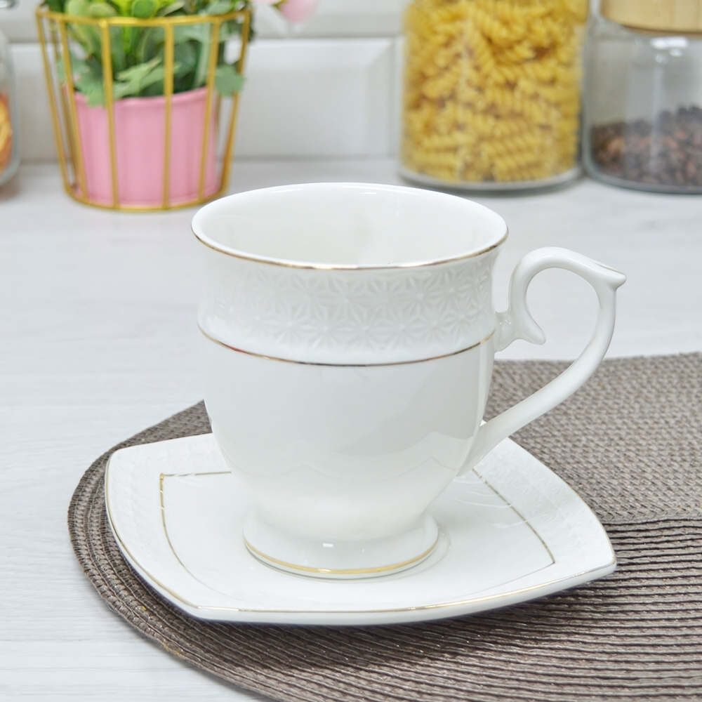 Чайная пара 340мл высокая кругл. "Снежная королева" п/у (23362)