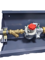 Шкафной газораспределительный пункт ГРПШ ОХТА-RF-25-1-ЛП-Ф исп.25/1 (серый)