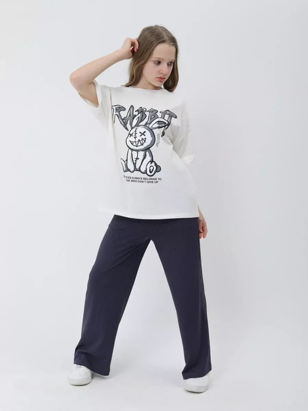 Штаны лапша легкие летние для девочки подростка