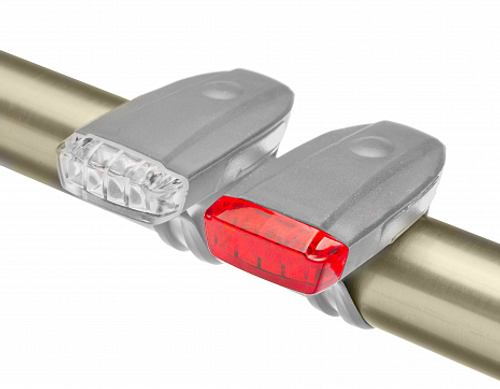 Фонари JY-378D габаритные,передний с 4 белыми, задний с 4 красными светодиодами,серые арт.560143 (10216170/131021/0307188, Китай)