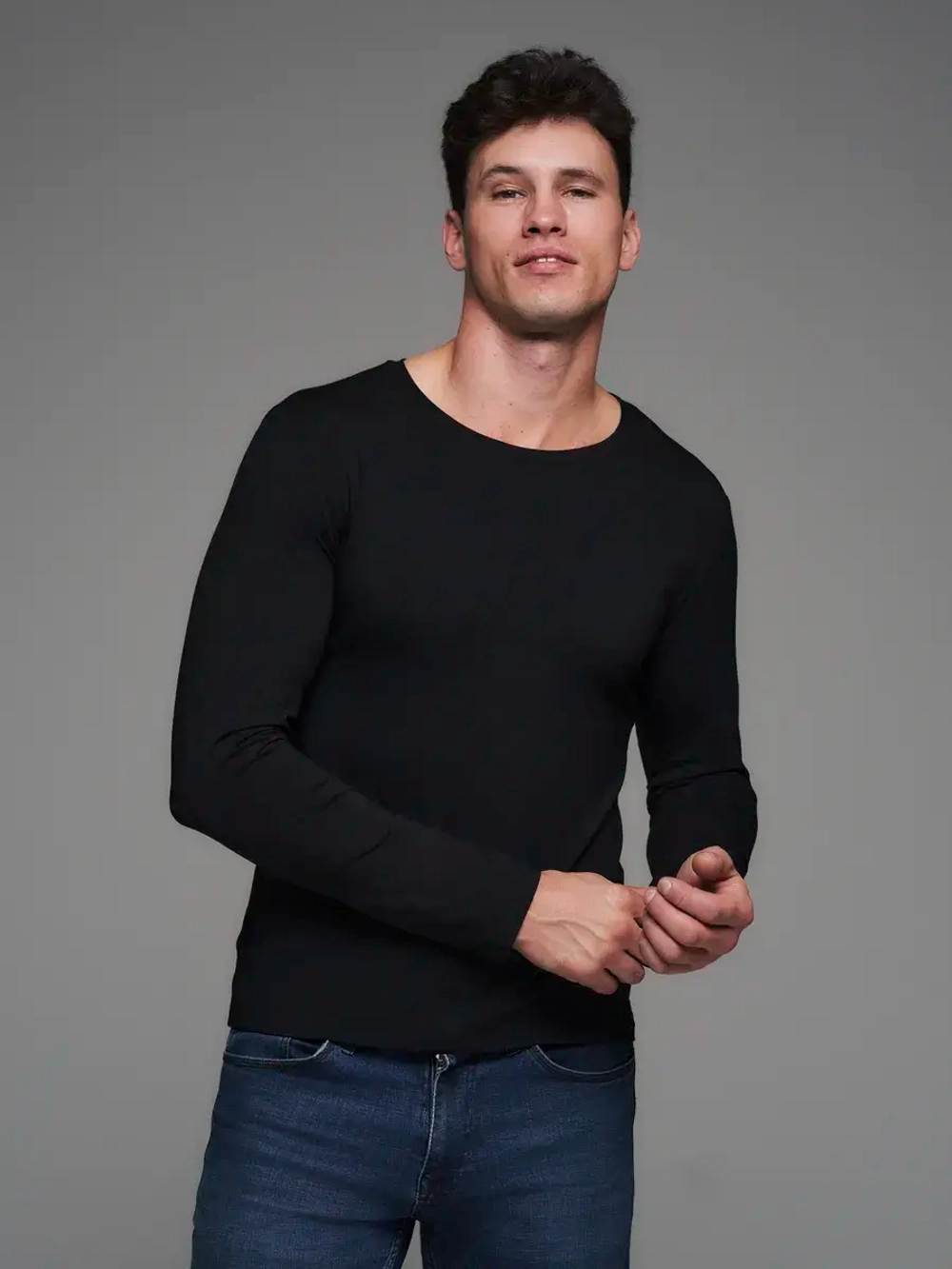 Лонгслив облегающий