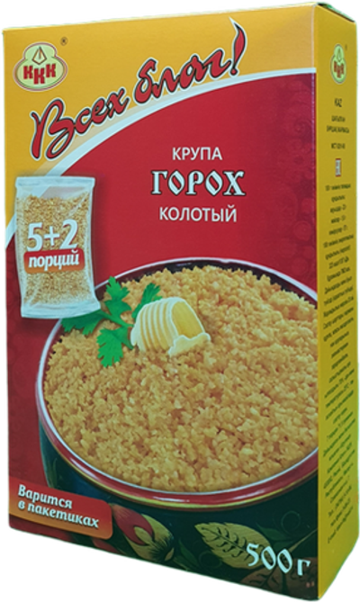 ВсехБлаг™ ГОРОХ КОЛОТЫЙ (вар/пакет) 7пак*71,5гр (1х12)