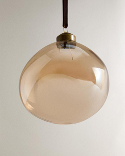 ZARA HOME ЕЛОЧНОЕ УКРАШЕНИЕ «ШАР» АСИММЕТРИЧНОЙ ФОРМЫ, КОРИЧНЕВЫЙ